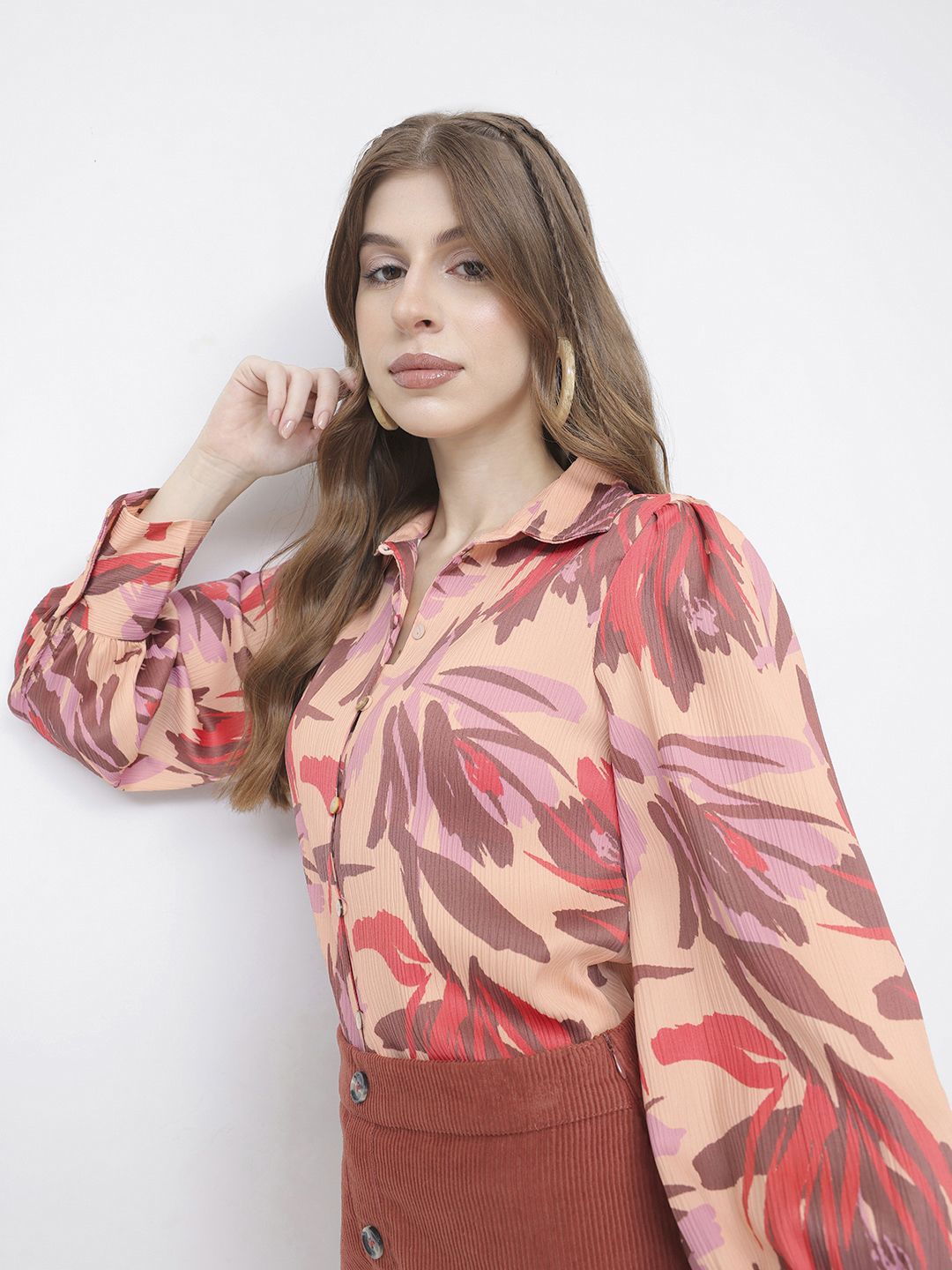 DressBerry Urban Oasis Printed Shirt