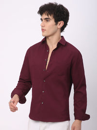 VASTRADO Men Classic Slim Fit Opaque Casual Shirt