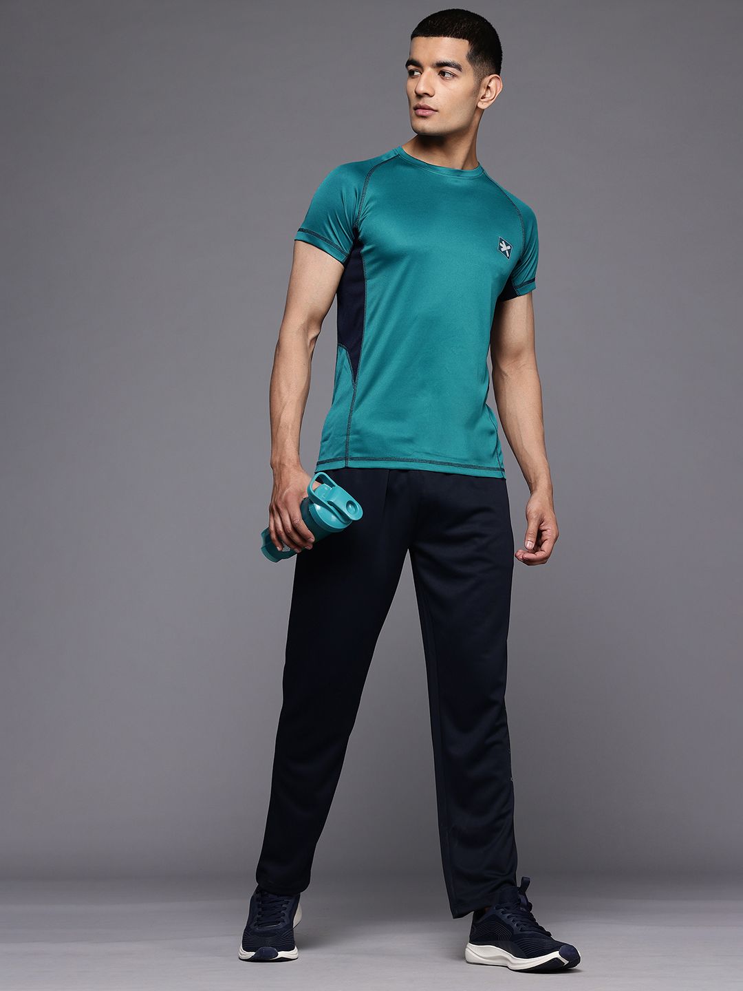 HRX by Hrithik Roshan Colourblocked Lifestyle T-shirt