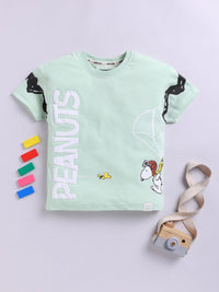 Happy Faces Boys Peanuts Printed Pure Cotton T-shirt