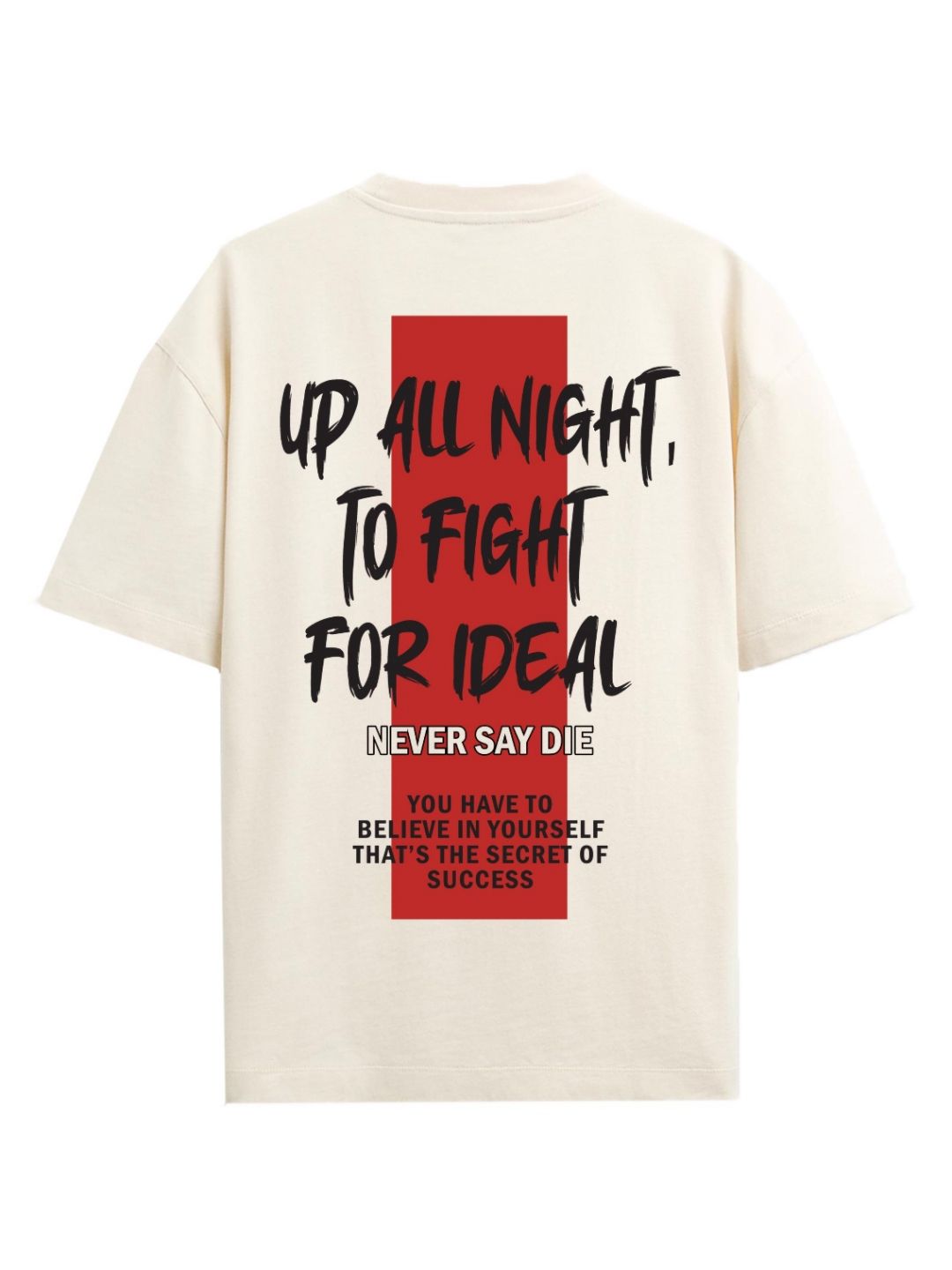ADRO Men Graphic Printed Round Neck Cotton Oversized T-Shirt