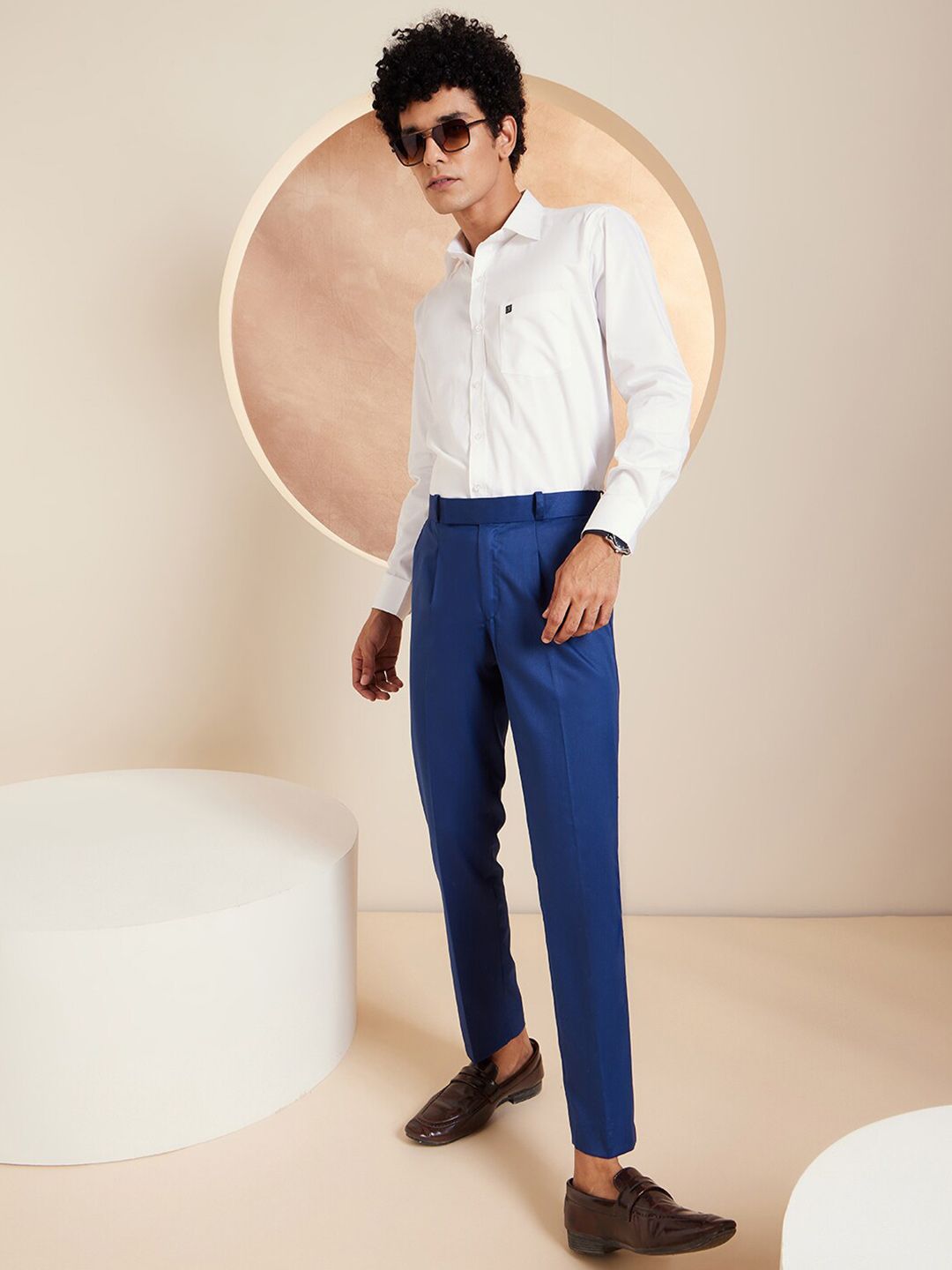 DENNISON Brand Logo Cotton Satin Shirt
