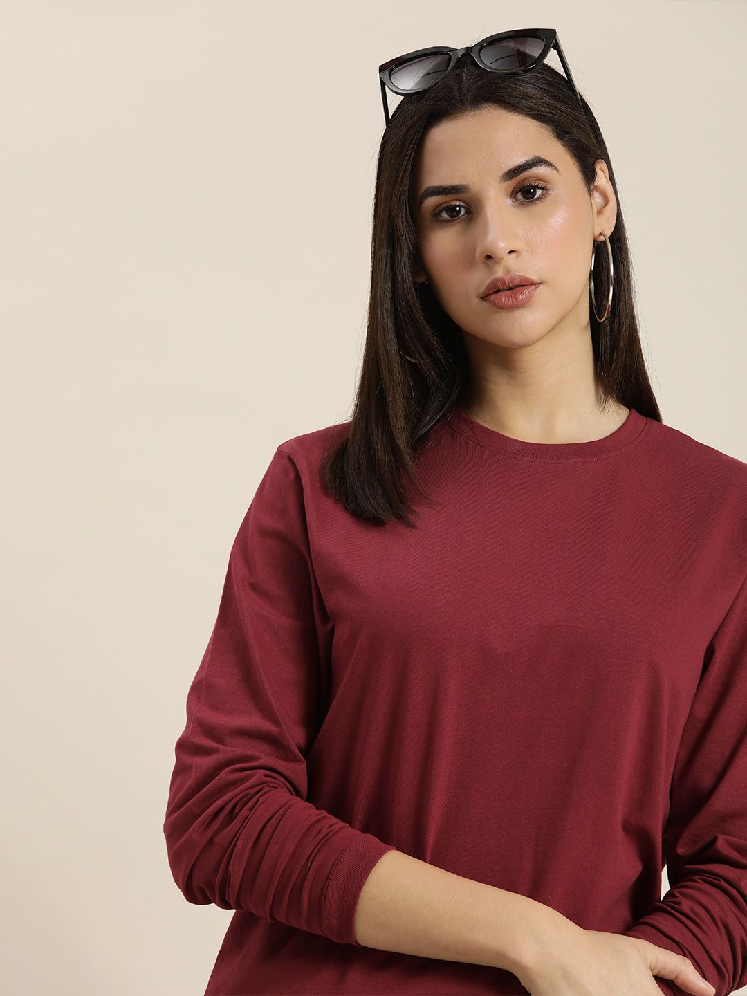 DILLINGER Round Neck Pure Cotton Oversized Fit T-shirt