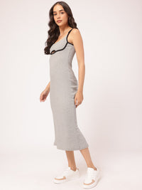 DressBerry Hot Girl Summer Cut-Out Knit Midi Dress
