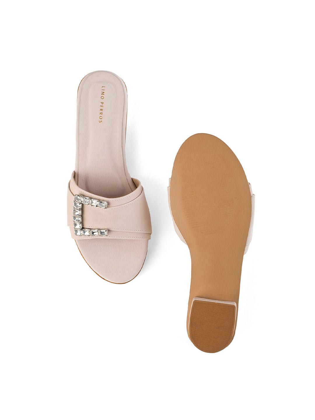 Lino Perros Women Embellished Open Toe Flats