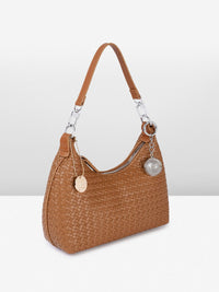 all about you Textured Structured Hobo Bag
