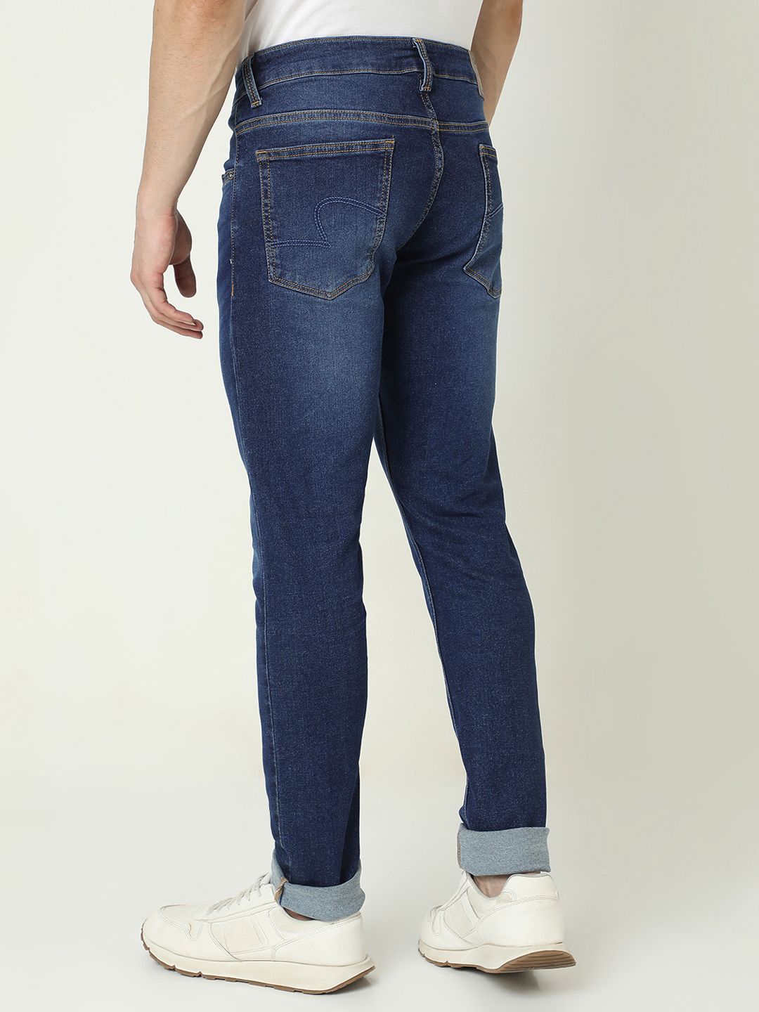 SPYKAR Men Slim Fit Low-Rise Light Fade Stretchable Jeans