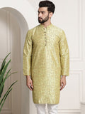 SOJANYA Floral Printed Silk Cotton Kurta