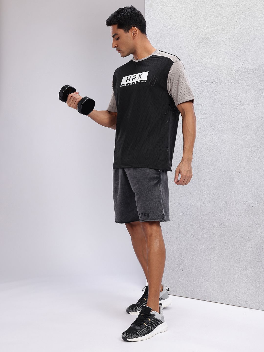 HRX by Hrithik Roshan Printed Rapid-Dry Training T-shirt