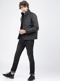 LOCOMOTIVE Men Black Slim Fit Mid-Rise Clean Look Stretchable Jeans