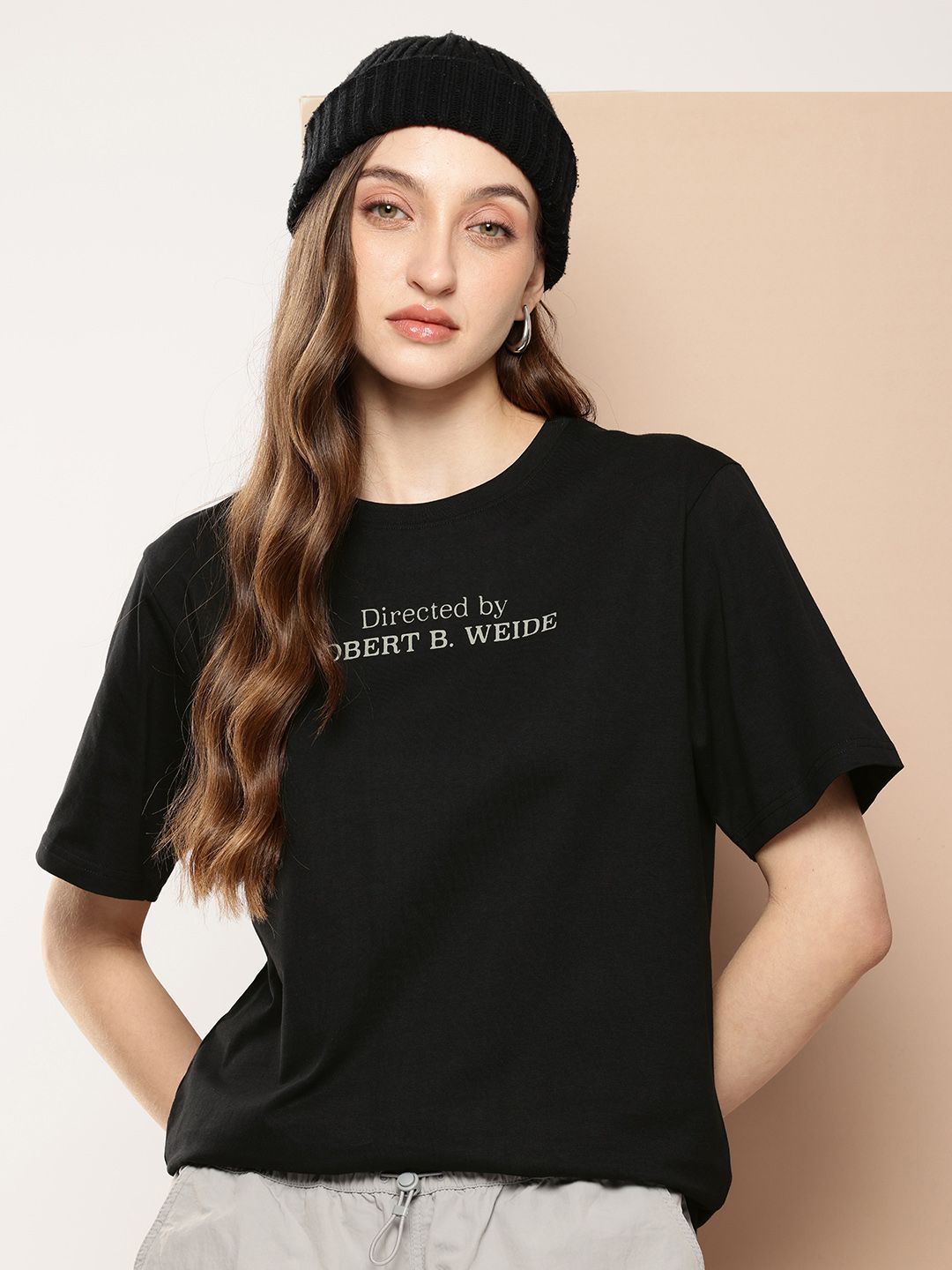 Difference of Opinion Printed Oversized Pure Cotton T-shirt