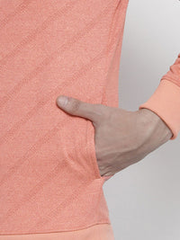 The Indian Garage Co Men Peach-Coloured Printed Sweatshirt