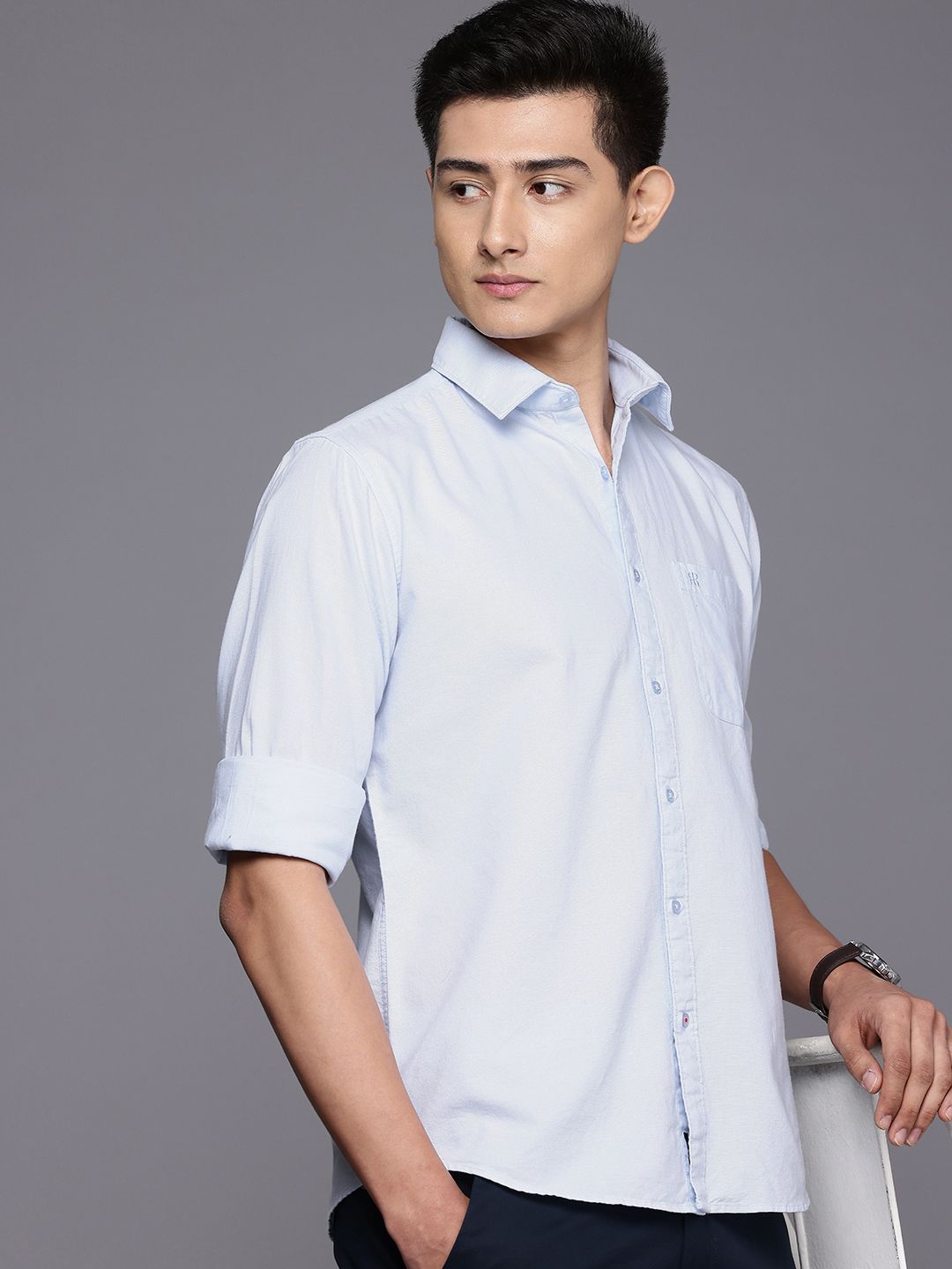 Raymond Pure Cotton Slim Fit Casual Shirt