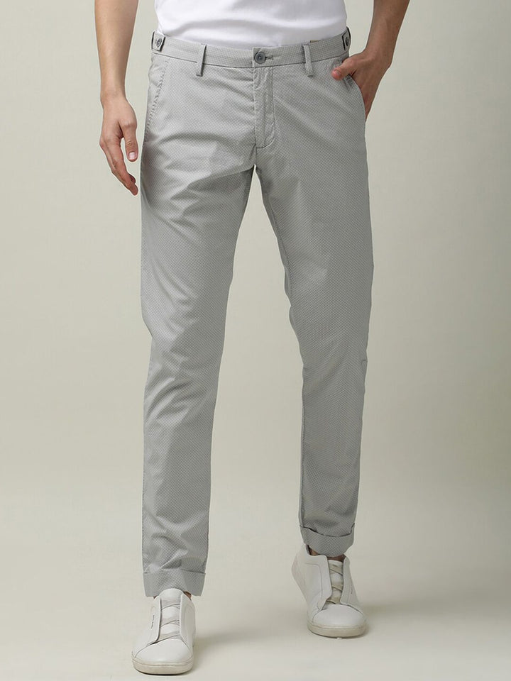 RARE RABBIT Men Maxims Mid-Rise Slim Fit Trouser