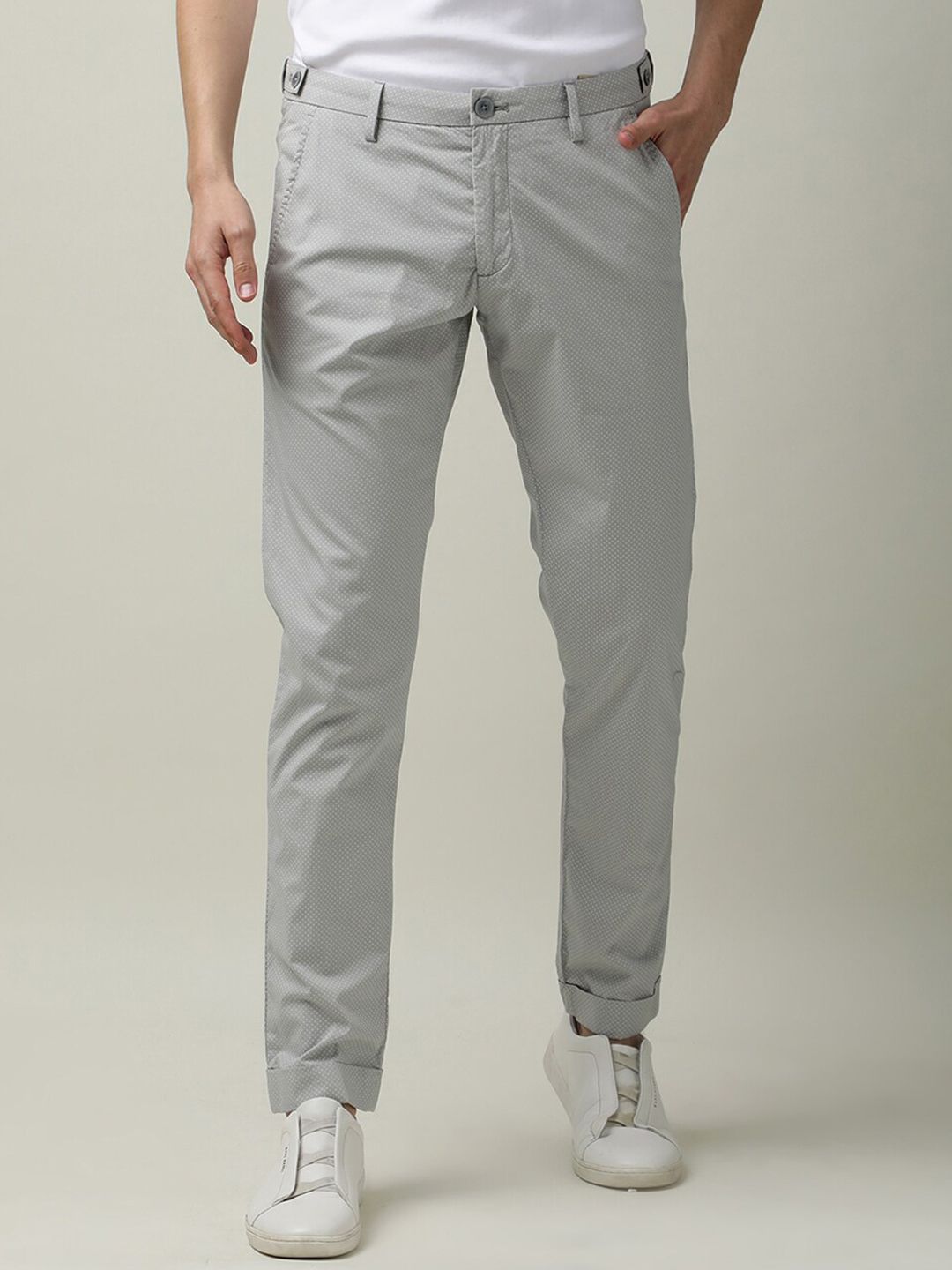 RARE RABBIT Men Maxims Mid-Rise Slim Fit Trouser