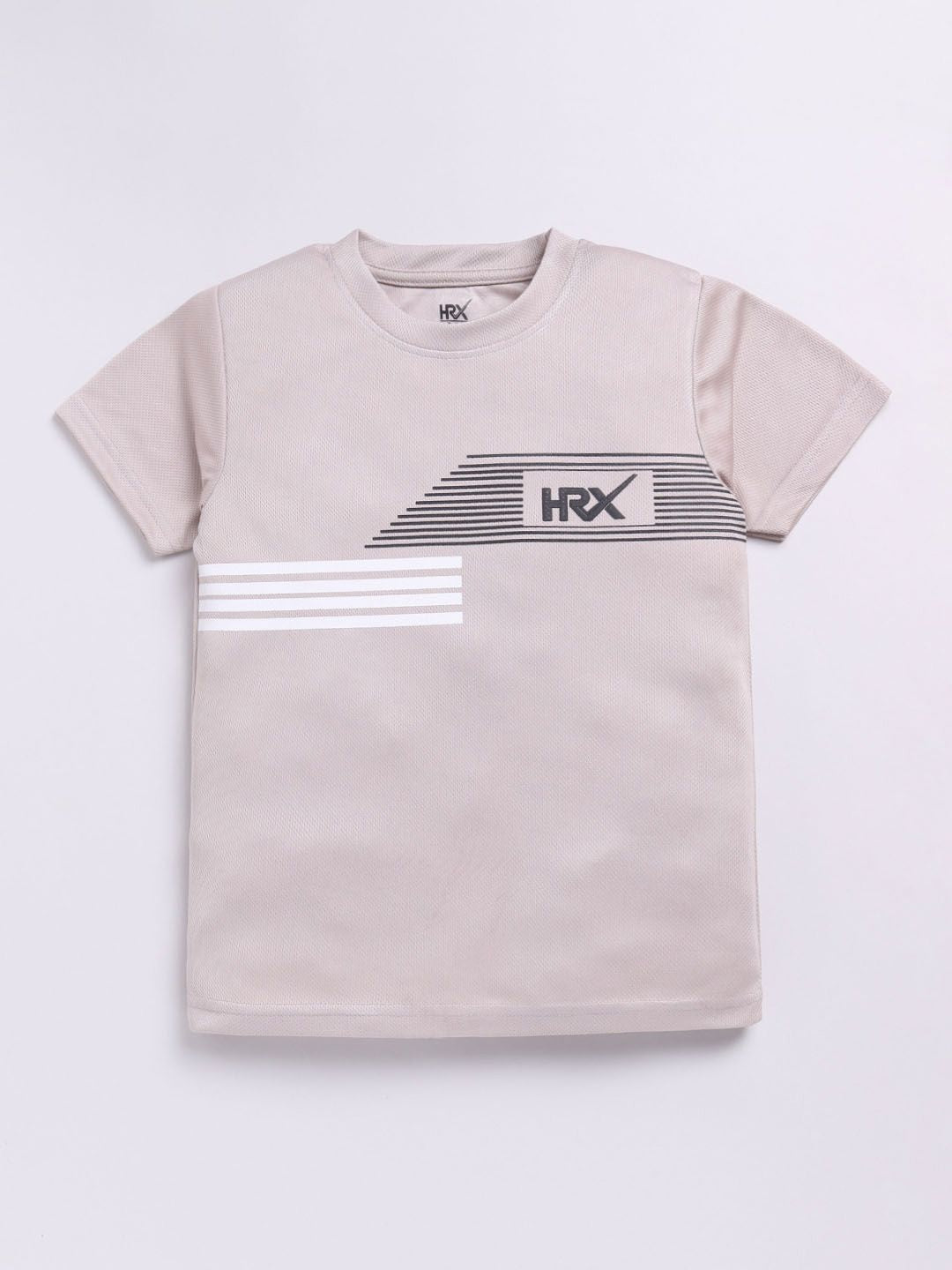 HRX by Hrithik Roshan Boys Brand Logo Printed Rapid-Dry T-shirt