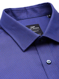 Park Avenue Opaque Self Design Textured Pure Cotton Formal Shirt