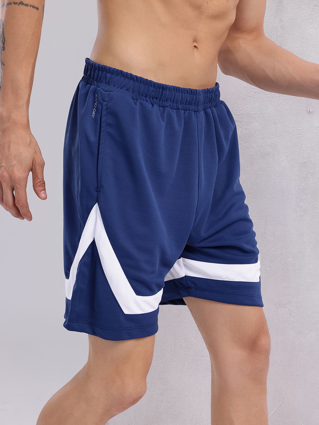 HRX by Hrithik Roshan Men Striped Rapid-Dry Running Shorts