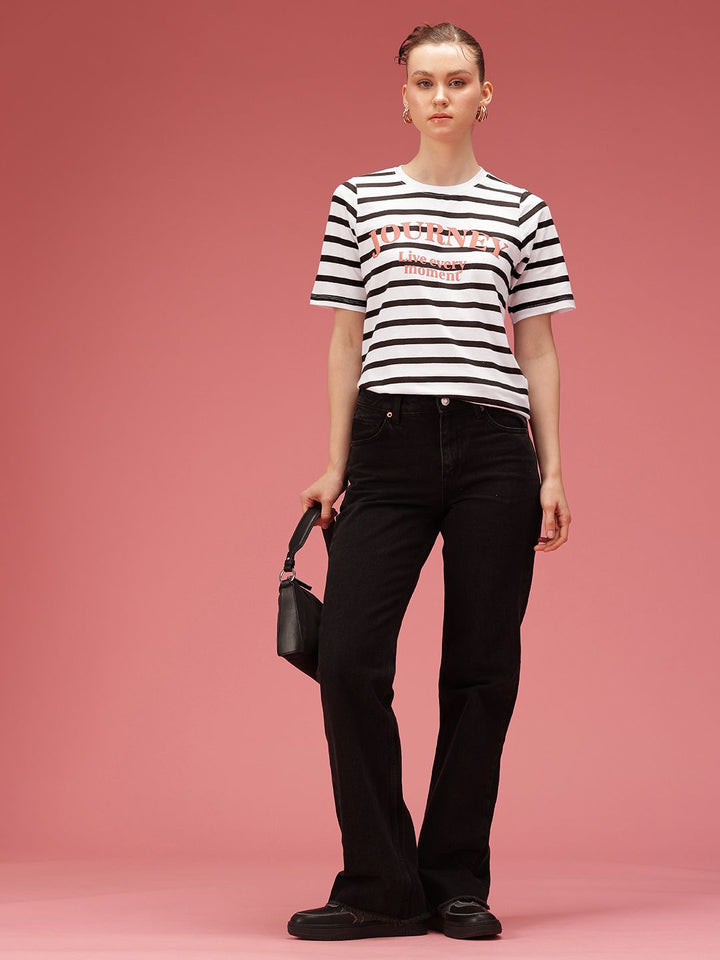 DressBerry Pure Cotton Striped T-shirt