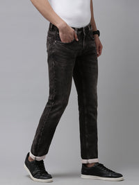 SPYKAR Men Slim Fit Low-Rise Light Fade Acid Wash Stretchable Jeans