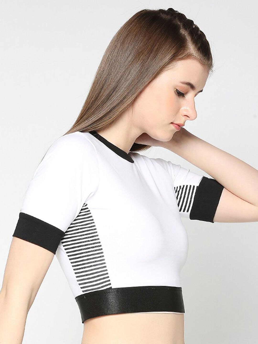Being Human Round Neck Crop Top