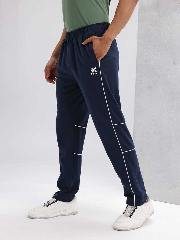 HRX by Hrithik Roshan Men Mid-Rise Paneled Lifestyle Track Pants