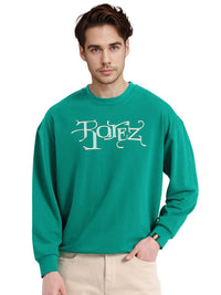 RARE RABBIT Men Printed Round Neck Sweatshirt