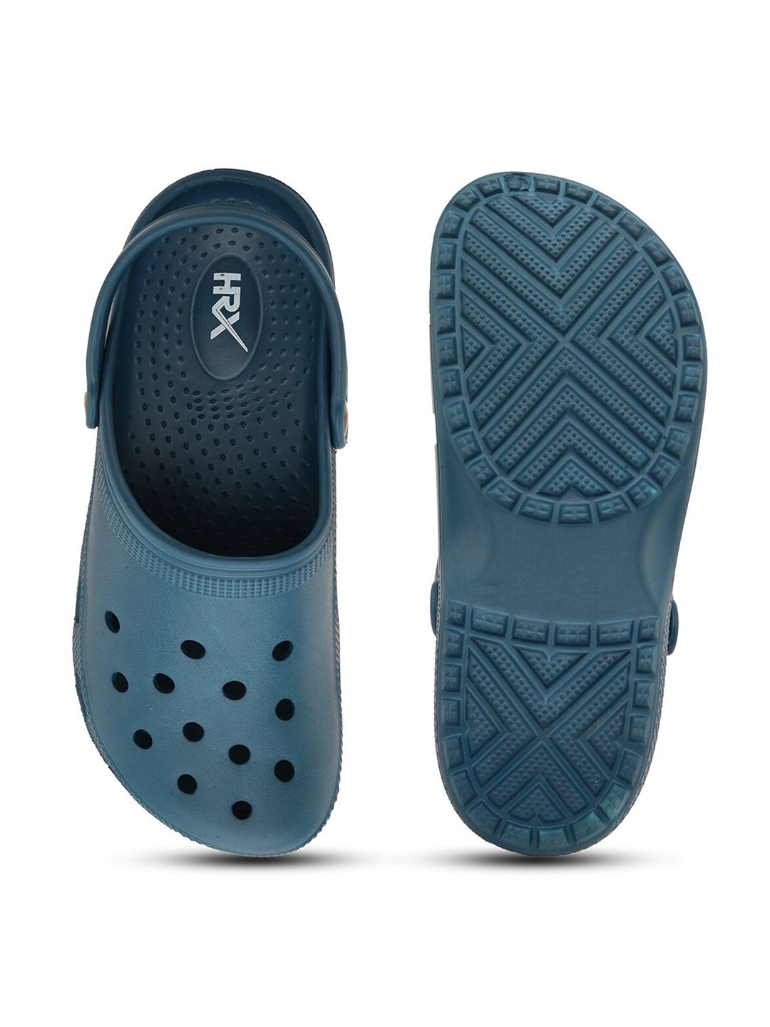 HRX by Hrithik Roshan Men Teal Blue Rubber Clogs