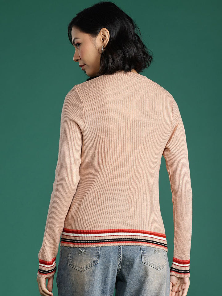 DressBerry Women Ribbed Acrylic Pullover