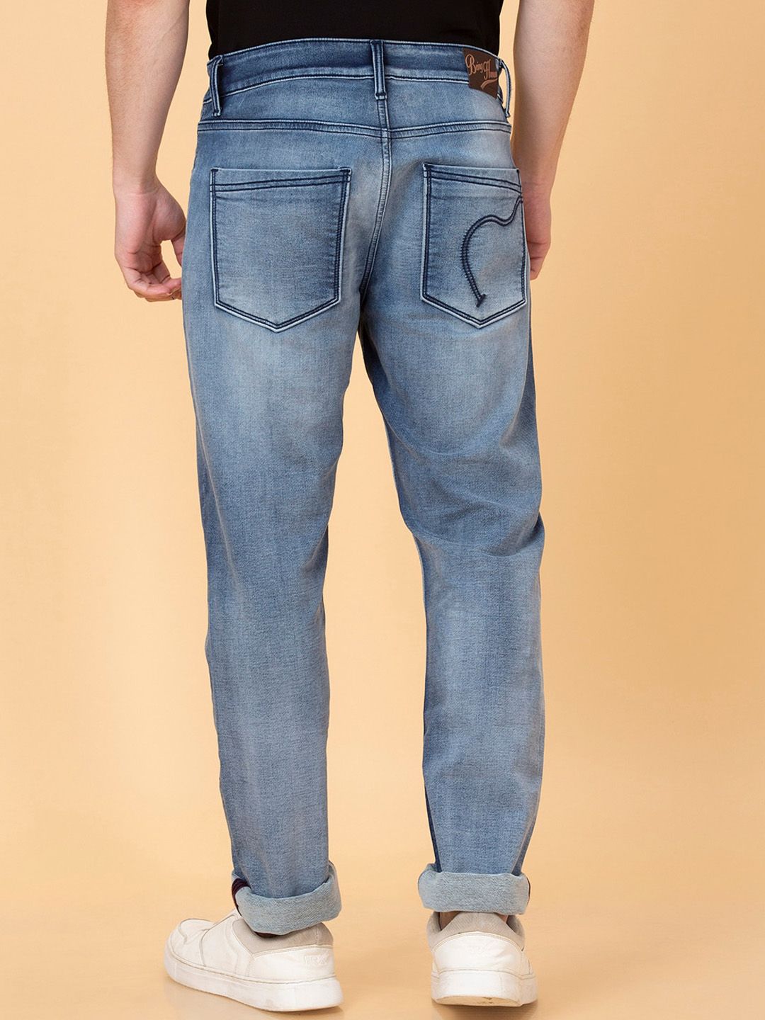 Being Human Men Slim Fit Mid Rise Clean Look Light Fade Jeans
