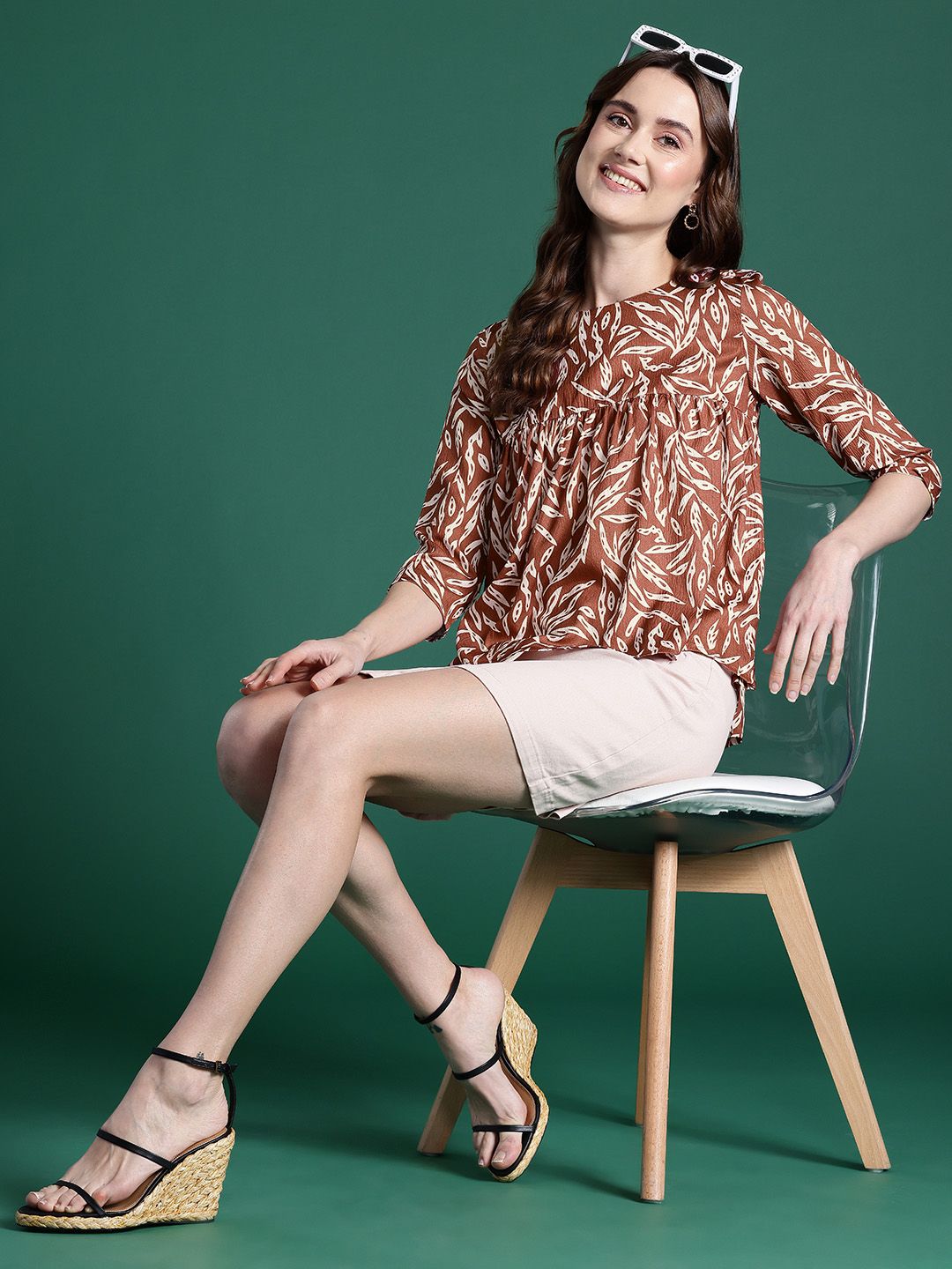 DressBerry Printed A-Line Top