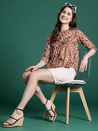 DressBerry Printed A-Line Top