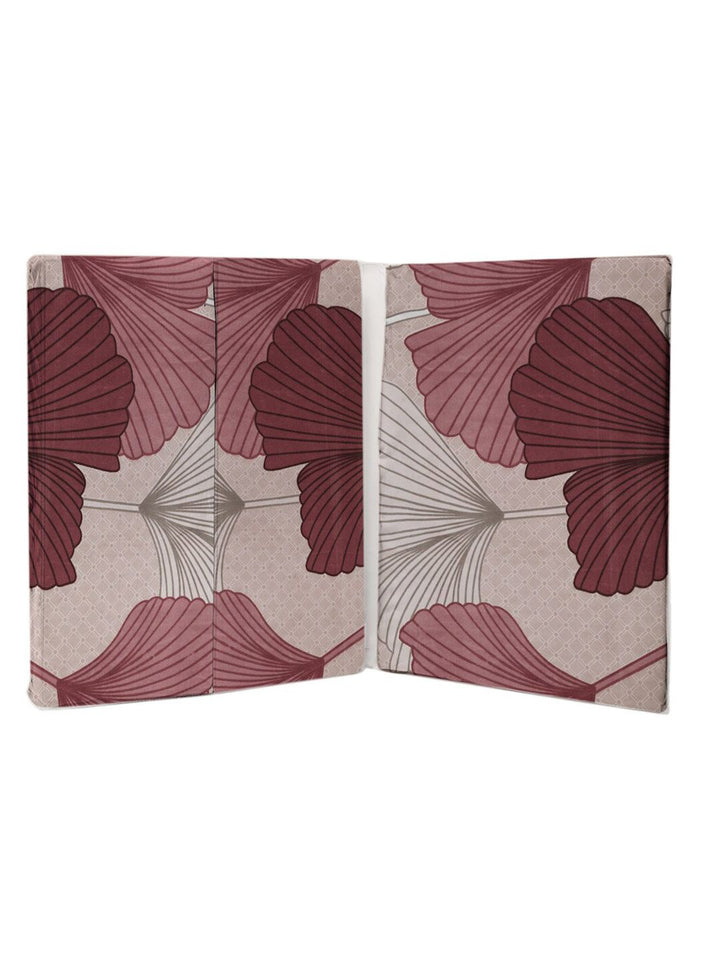 KLOTTHE Beige Floral 300 TC Pure Cotton Blend Double King Bedsheet Set