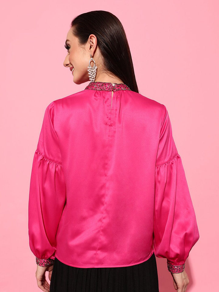 STREET 9 Fuchsia Solid Top
