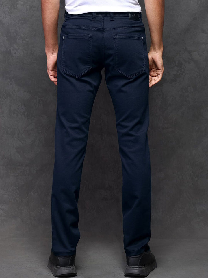 RARE RABBIT Men Satinx Slim Fit Mid-Rise Jeans