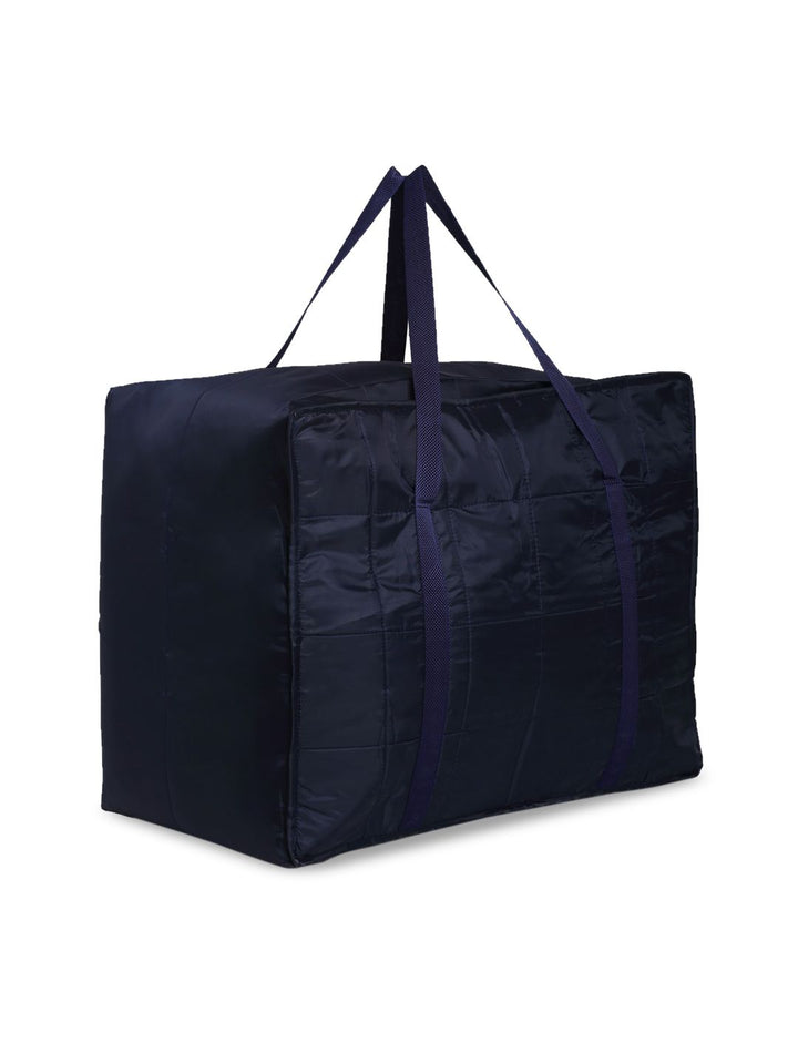 HOSTA HOMES Set Of 2 Navy Blue Solid Foldable Multi-Utility Storage Bags