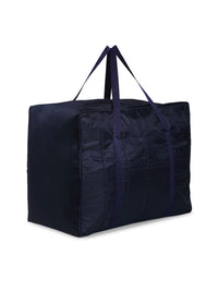 HOSTA HOMES Set Of 2 Navy Blue Solid Foldable Multi-Utility Storage Bags