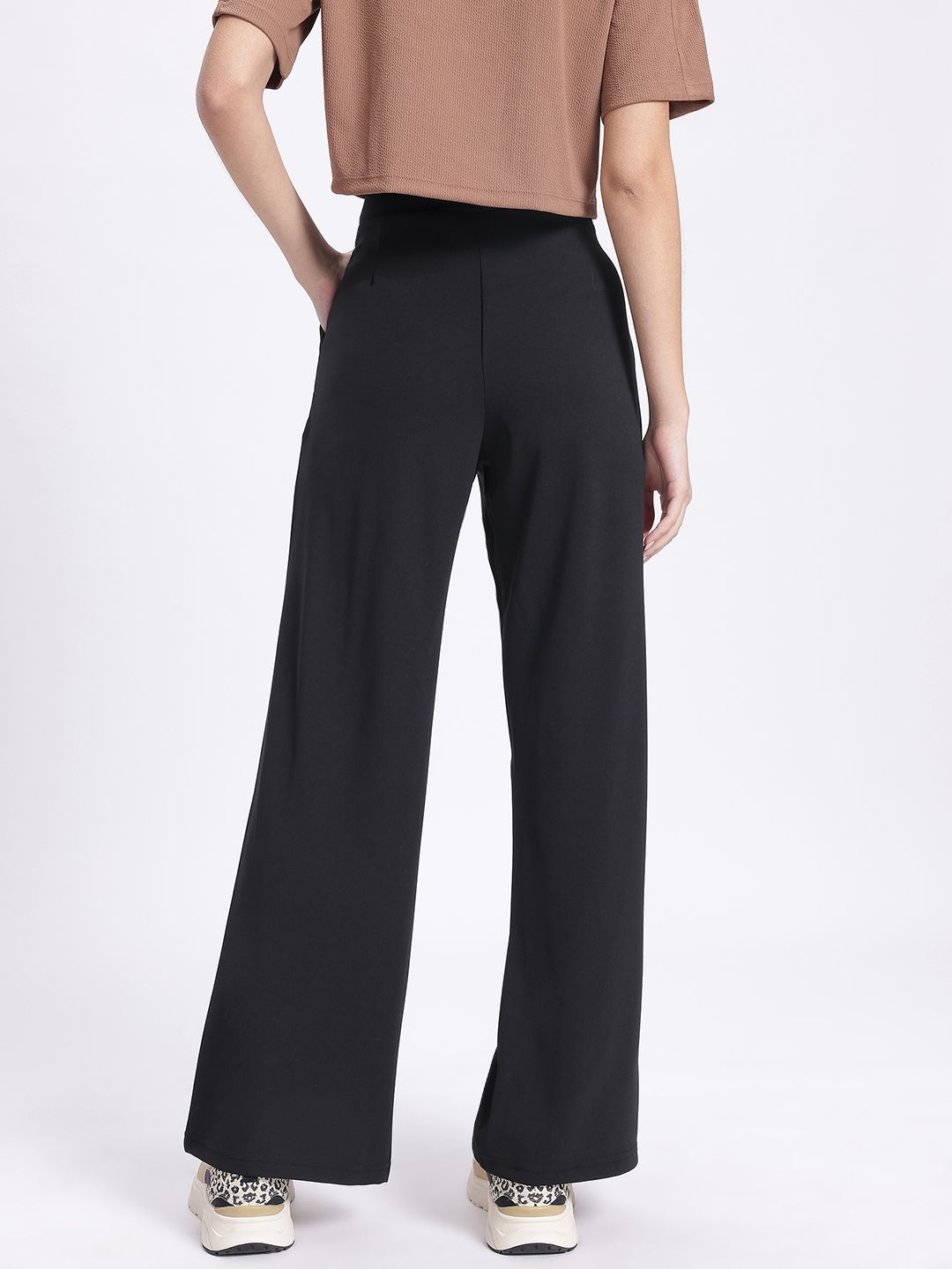 DressBerry Women Tailored Comfort Buckled Trousers