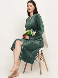 KLOTTHE Woolen Bath Robe With Belt