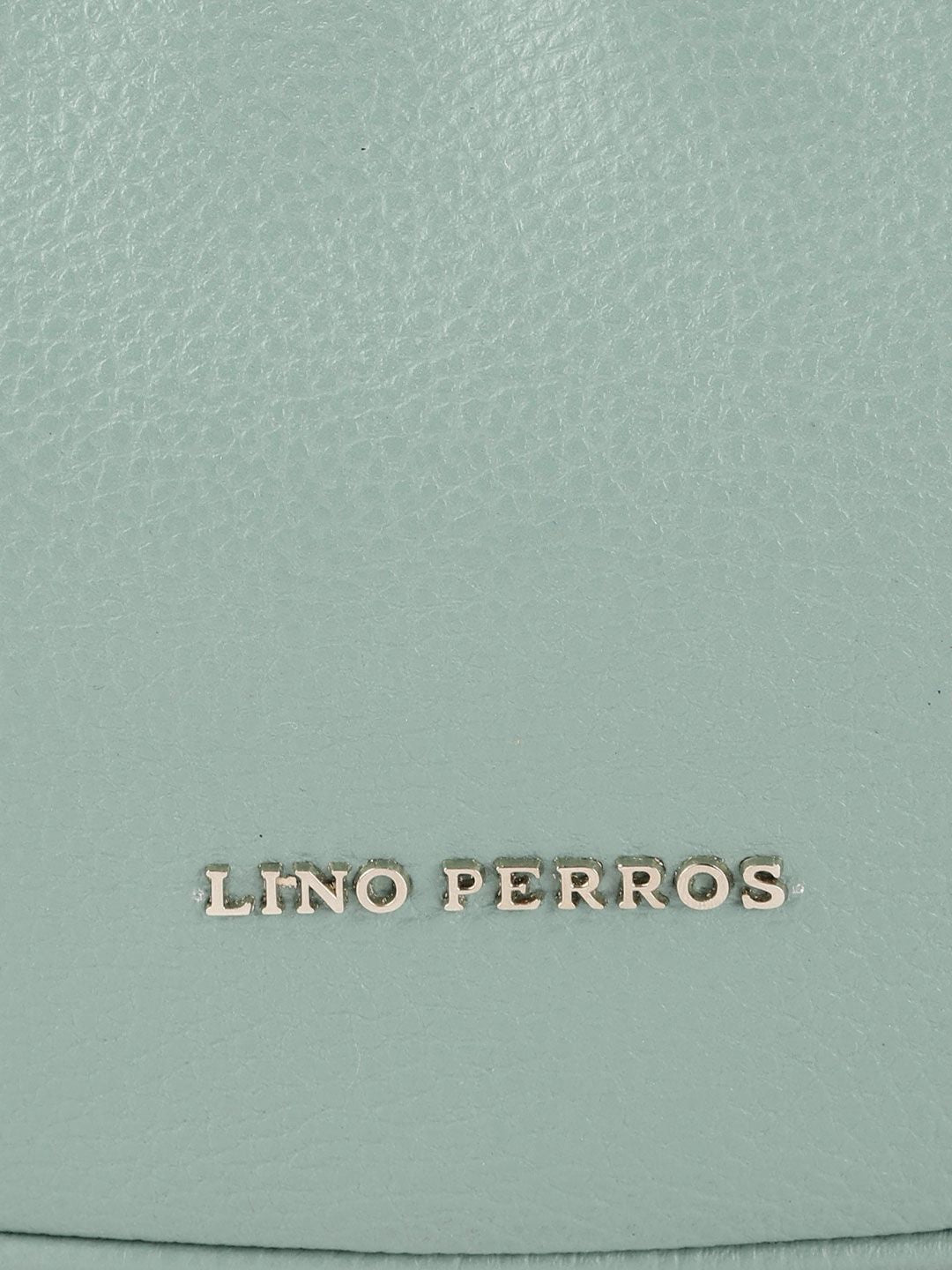 Lino Perros Women Sage Green Structured Baguette Bag