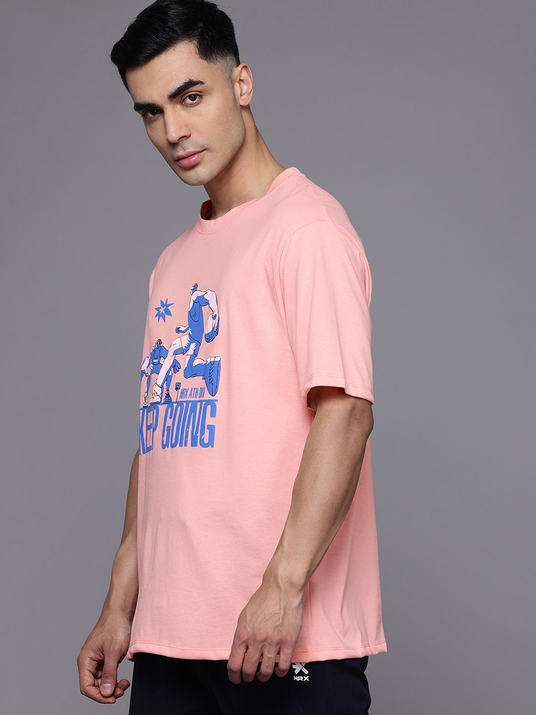 HRX by Hrithik Roshan Printed Lifestyle Relaxed T-shirt