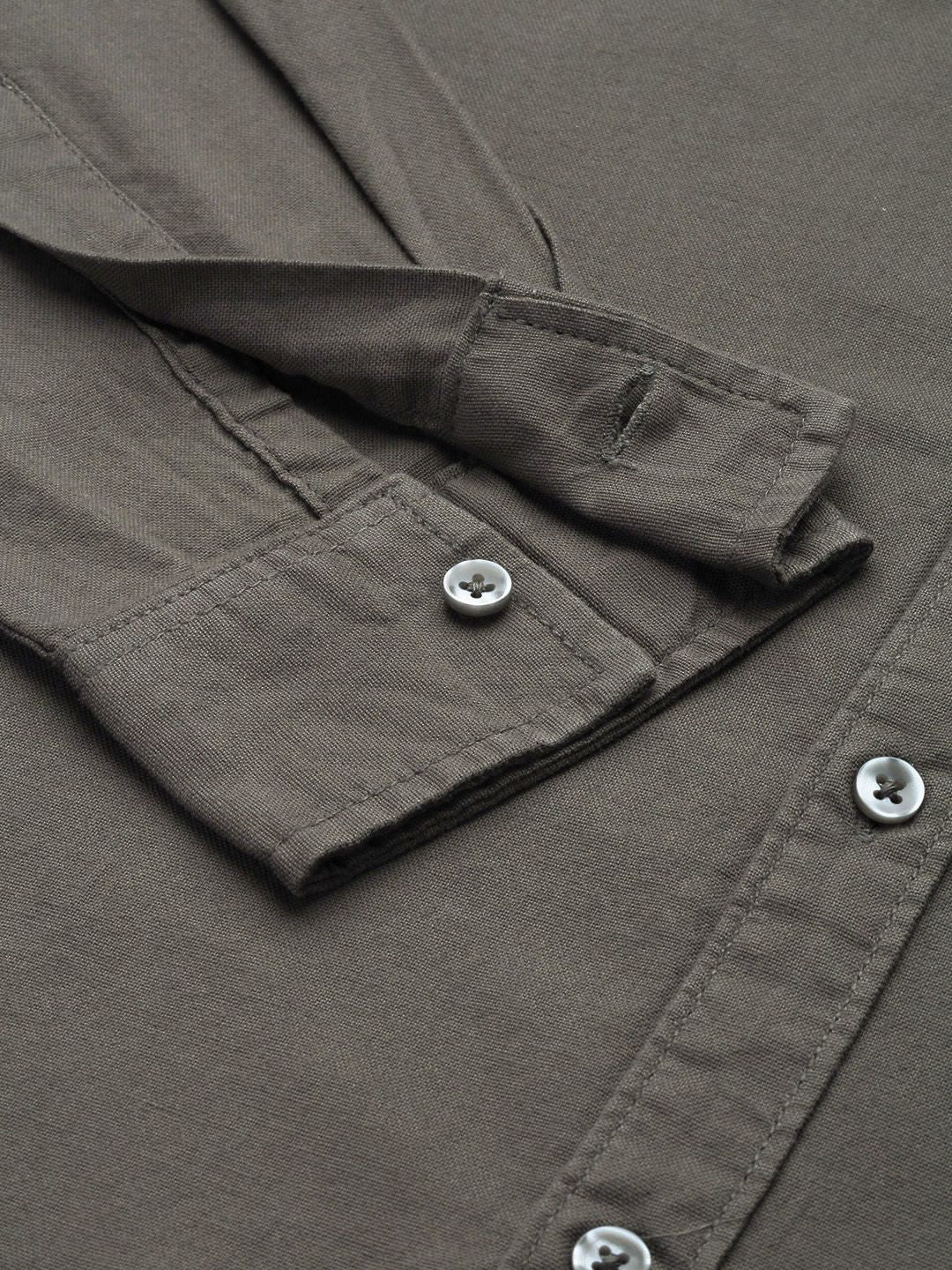 The Indian Garage Co Pure Cotton Solid Casual Shirt