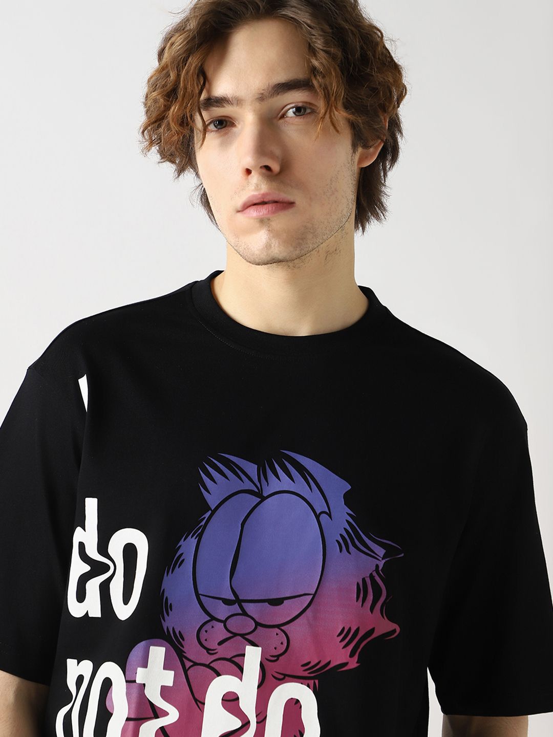 Bewakoof Men Pure Cotton & Oversized Printed T-shirt