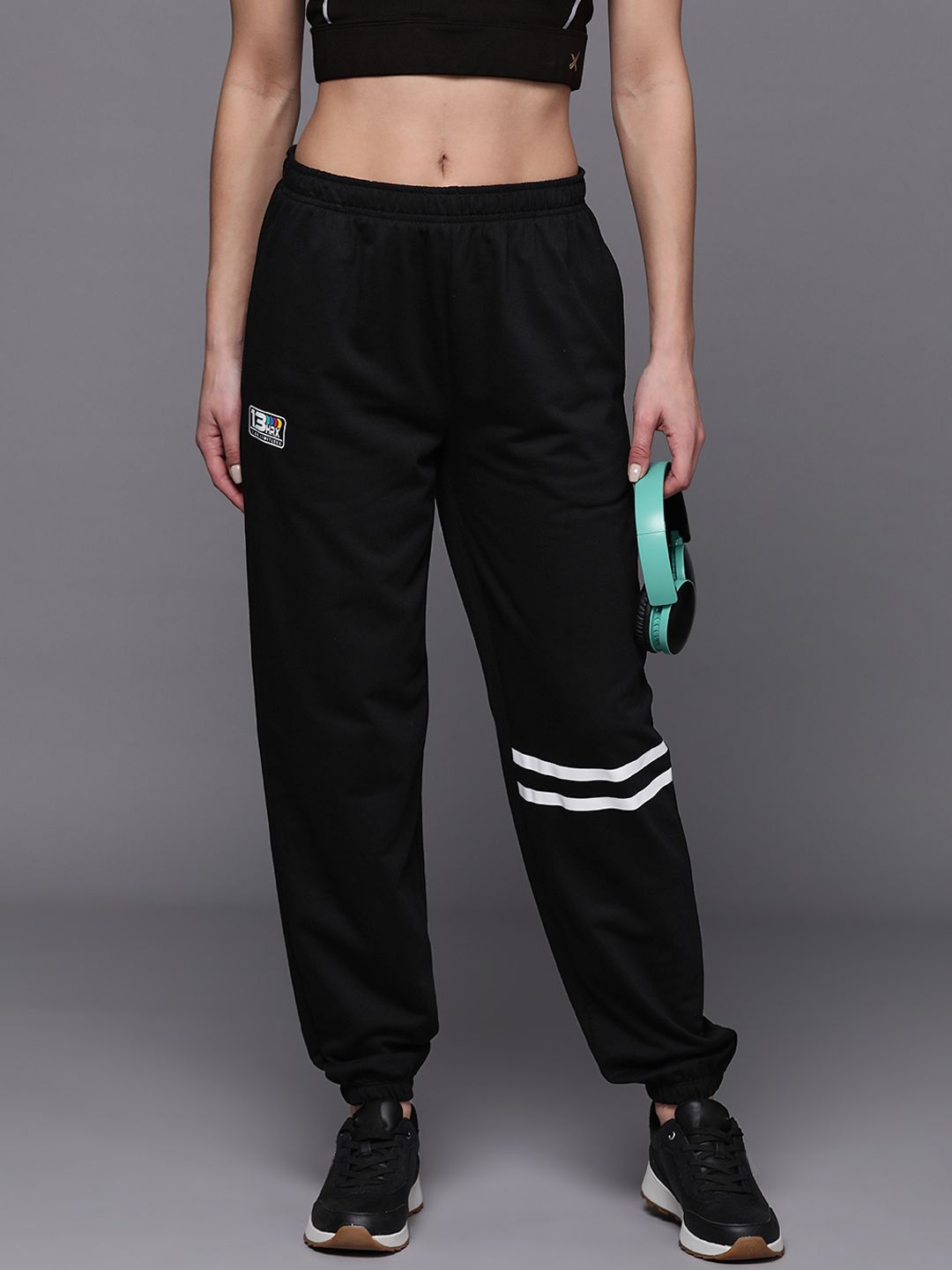 HRX by Hrithik Roshan Women Striped Detail Joggers
