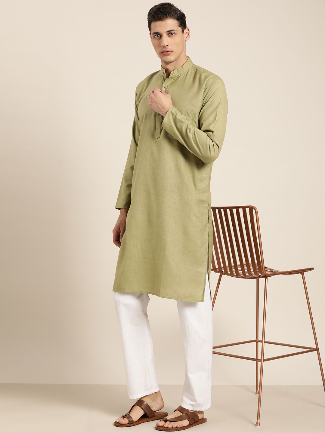 SOJANYA Kurta Hijau Lelaki