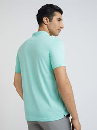 Park Avenue Striped Polo Collar Slim Fit T-shirt