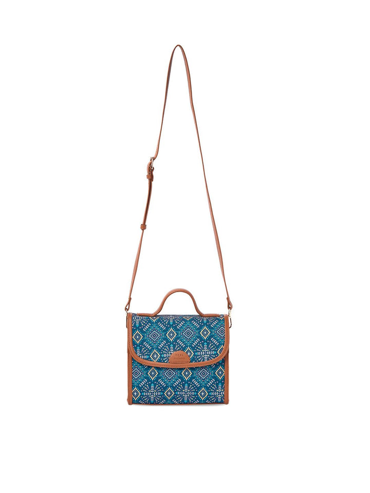 TEAL BY CHUMBAK Graphic Printed Sling Bag