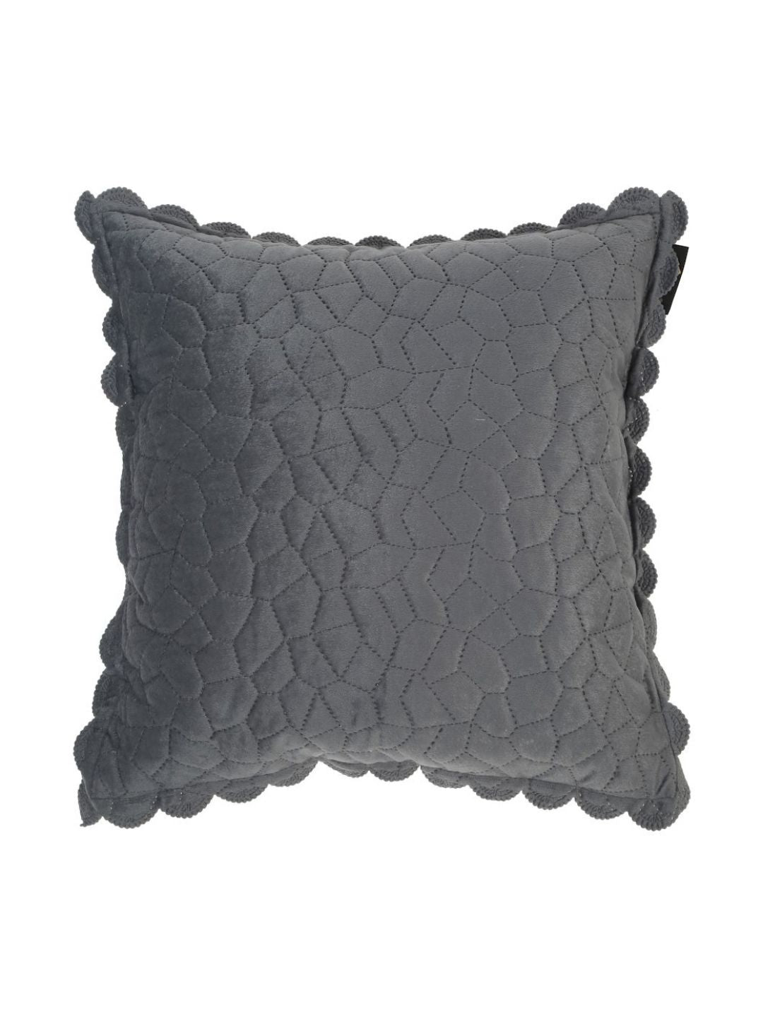 HOSTA HOMES Grey Set of 5 Velvet Square Cushion Covers
