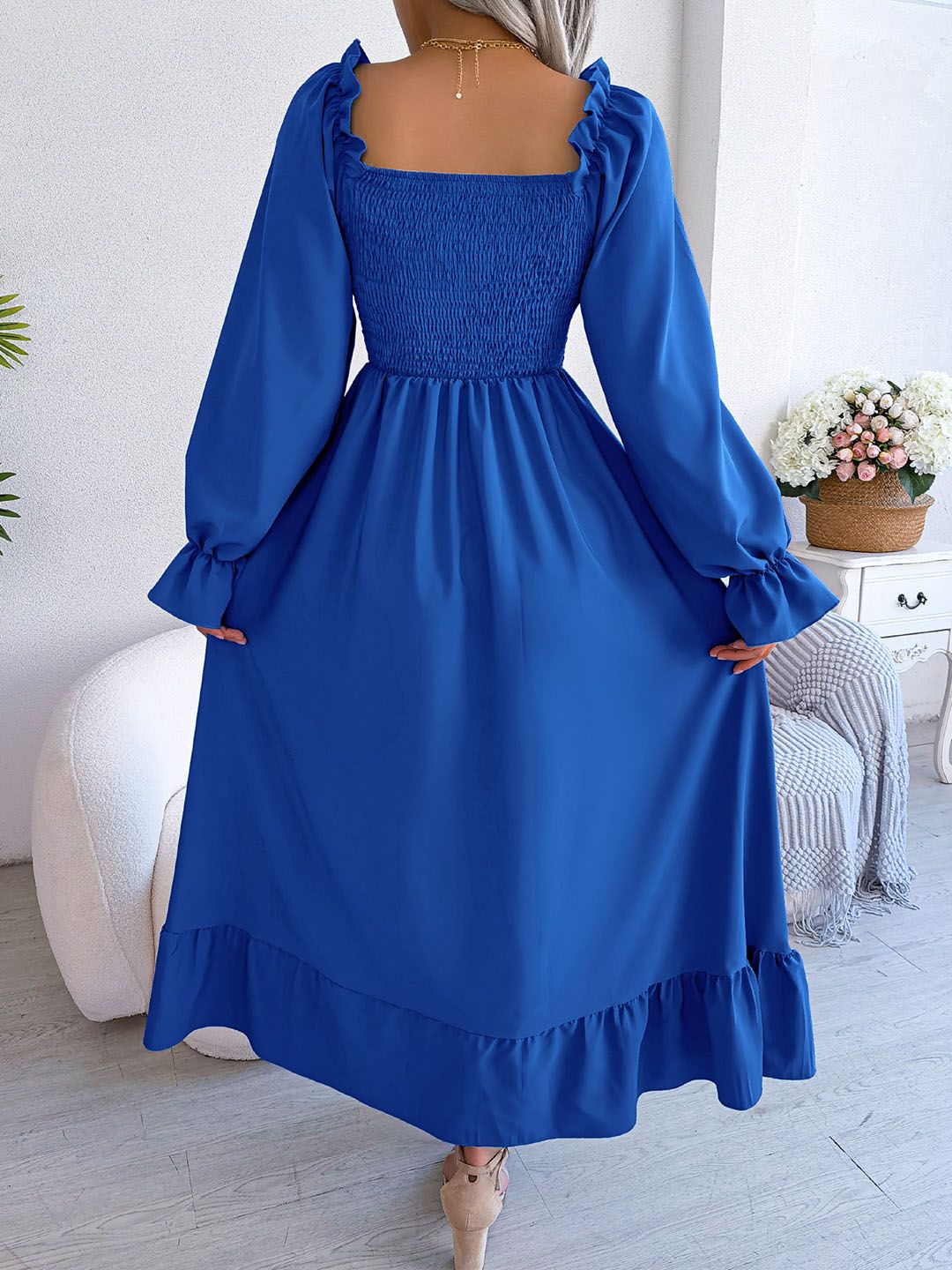 all about you Puff Sleeve Maxi Dress