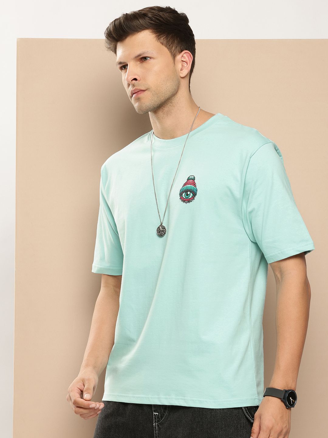 Difference of Opinion Men Printed Pure Cotton T-shirt